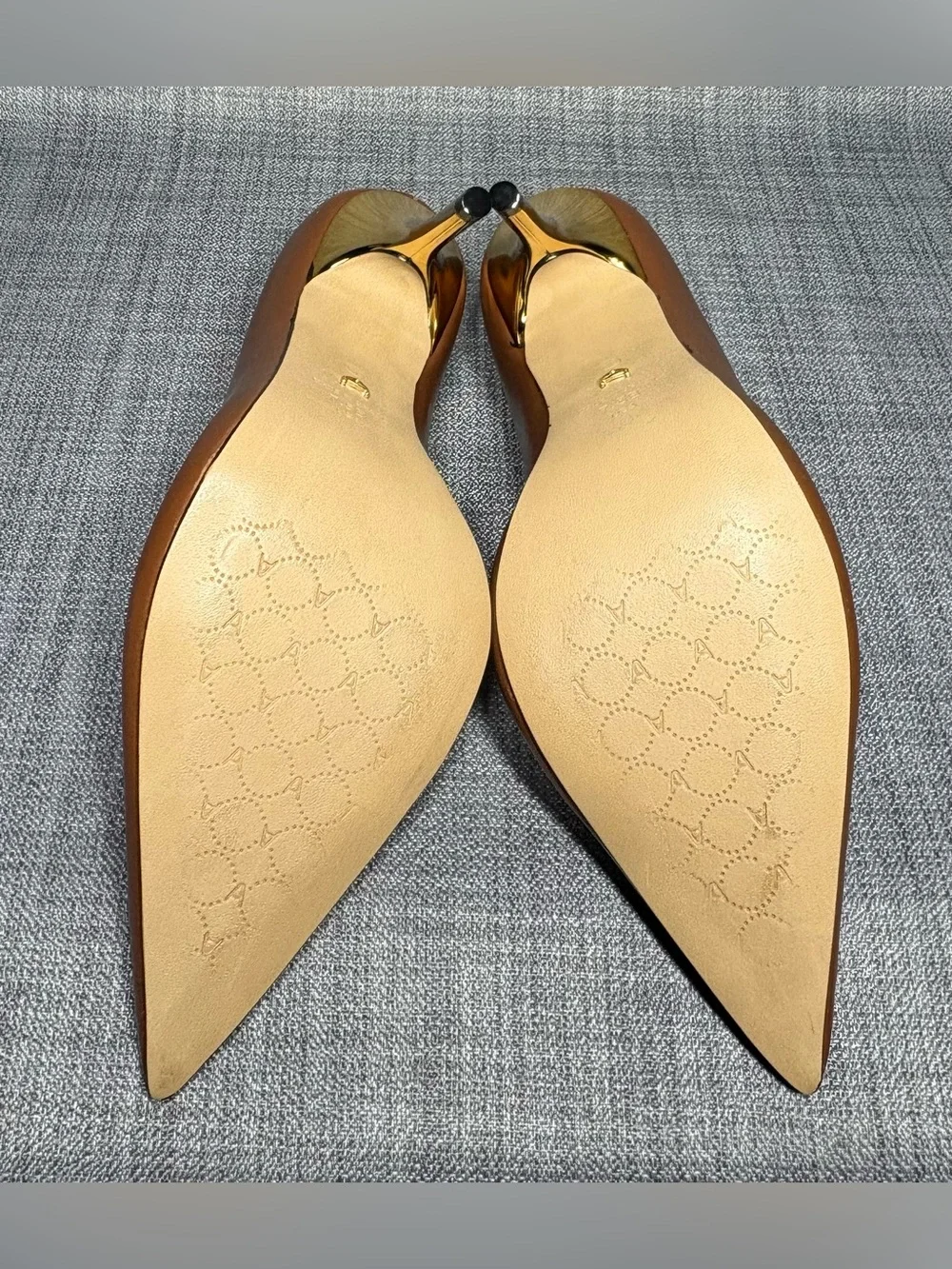 Arezzo Emily High Stiletto Pumps Cocoa Brown Size 7.5B